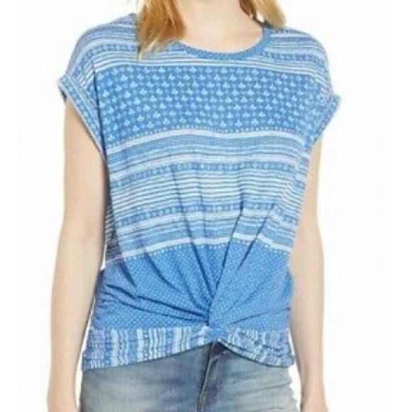 Lucky Brand Tops - 5/$20 Lucky Brand Mixed print front twist top